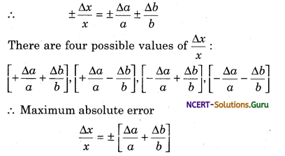 Absolute Error, Relative Error, Percentage Error and Combination of ...