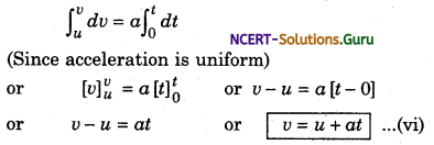 Equations of Motion for Uniform Accelerated Motion Physics Notes 3