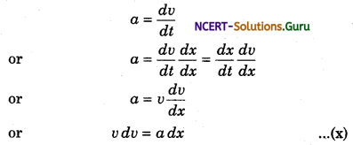 Equations of Motion for Uniform Accelerated Motion Physics Notes 5