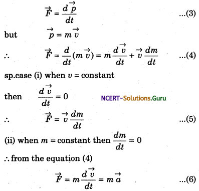 Momentum and Newton’s Second Law of Motion Physics Notes 3