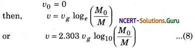 Systems With Variable Mass Physics Notes 11